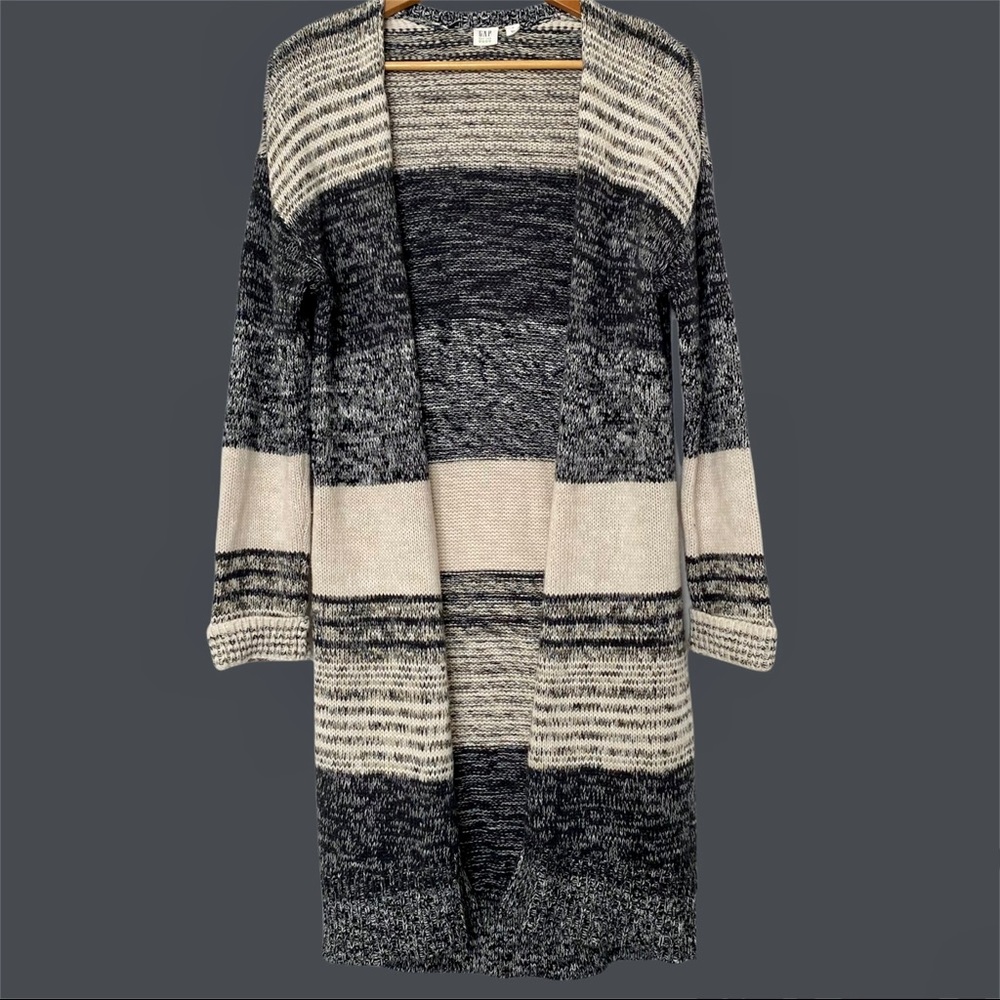 Gap Marled Stripe Open-Front Cardigan Sweater/Jacket/Coat Sz S